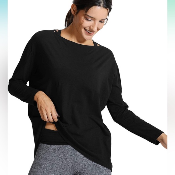 CRZ Yoga Long Sleeve Workout Shirt Melanite Small - Picture 7 of 8